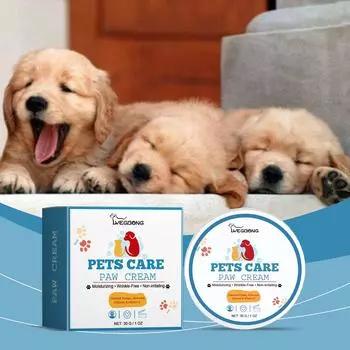 Крем для ухода за лапами Yegbong Pet Paw Care Cream для собак и кошек Глубоко увлажняющий крем для ухода за подушечками лап и стоп собак и кошек 30g