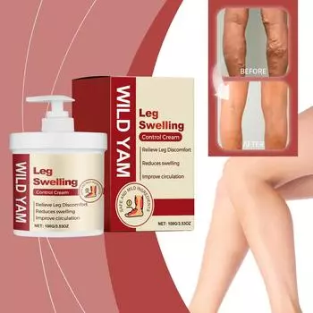 Крем для ухода за отеками ног при болезненности и распирании, ежедневный крем для массажа мышц и суставов, уход за ногами. One Size белый
