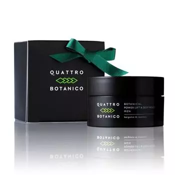 Крем для ухода за стареющей кожей Quattro Botanico для мужчин с подарочной упаковкой Botanical Power Lift Глубоко увлажняющий крем для лица Косметика Увлажняющий молочный лосьон для сухой чёрный