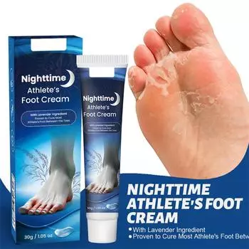 Крем для ухода за стопой спортсмена Устраняет запах ног Зуд Мазь Бери-бери Отшелушивающий пластырь для ног 30 г One Size