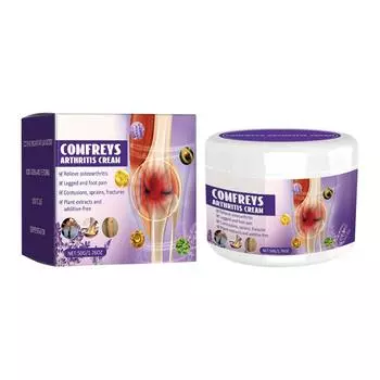 Крем для ухода за суставами Comfrey Joint Care Cream снимает дискомфорт в суставах и успокаивает боль в плечах и шее Крем для ухода за телом 50 г One Size белый