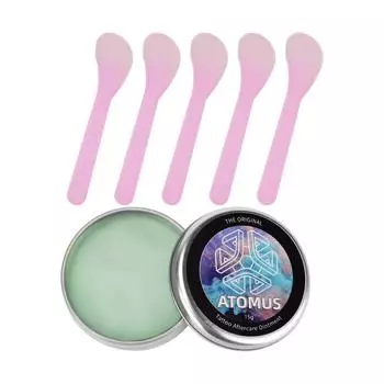 Крем для ухода за татуировкой с одноразовыми шпателями, мазь для восстановления шрамов от татуировки, быстро заживляющий гель для кожи 1PCS разноцветный