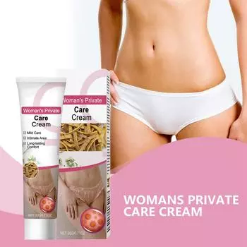 Крем для ухода за телом для женщин успокаивает дискомфорт в интимных зонах, восстанавливает барьер и легко впитывается. Ежедневный крем для ухода за интимной зоной. One Size белый