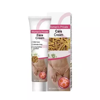 Крем для ухода за телом для женщин успокаивает дискомфорт в интимных зонах, восстанавливает барьер и легко впитывается. Ежедневный крем для ухода за интимной зоной. One Size белый