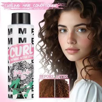 Крем для укладки вьющихся волос Кондиционер для вьющихся волос Увлажняет и делает локоны гибкими Уменьшает пушистость250 мл One Size белый