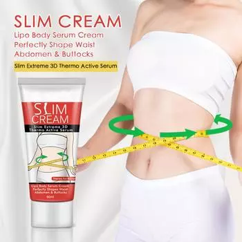 Крем для укрепления тела с питательными ингредиентами, подтягивает живот, бедра и ягодицы, крем для похудения, 60 мл One Size белый