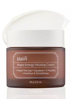 Крем для упругости и эластичности кожи Klairs Maple Energy Infusing Cream 60 г Носогубные складки Возрастная кожа Уход за кожей лица Увлажняющий крем Крем для век Морщины Лицо