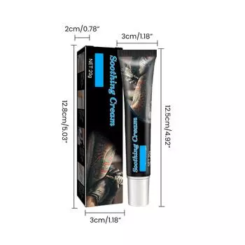 Крем для успокоения татуировок Numb 20 г 20g черный серый