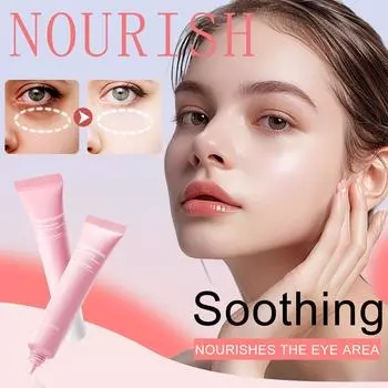 Крем для век с арбузом и ниацинамидом увлажняет область вокруг глаз, увлажняющий и питательный крем для век для осветления морщин и веснушек 20 г розовый