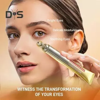 Крем для век, стирающий морщины, массажный, укрепляющий, питательный, быстро впитывающийся, мини-массажер для глаз для всех типов кожи 1pc