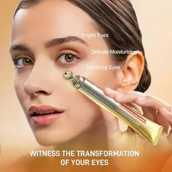 Крем для век, стирающий морщины, массажный, укрепляющий, питательный, быстро впитывающийся, мини-массажер для глаз для всех типов кожи 1pc