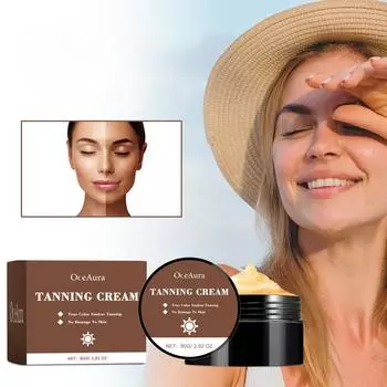 Крем для затемнения кожи, лосьон для загара на открытом воздухе, бронзовый цвет пшеницы, для укрепления тела, натуральное увлажнение и увлажнение кожи 80g