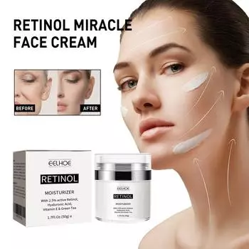 Крем EELHOE Retinol Увлажнение Гидратация Разглаживание мелких морщинок Морщины вокруг глаз Укрепление Лифтинг Кожа лица 50g