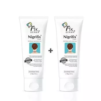 Крем Fixderma Nigrifix от акантоза нигриканс с молочной кислотой для таких частей тела, как шея, лодыжки | Эксфолиант 100 г (Упаковка из 2 шт.)