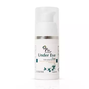 Крем Fixderma Under eye | От темных кругов | Контролирует отечность | Успокаивает кожу под глазами | Молодость глаз | Безопасный и эффективный крем | Без парабенов - 15 г