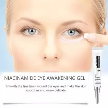 Крем-гель для глаз с ниацинамидом устраняет мелкие морщинки, темные круги, устраняет морщины, сыворотка для глаз увлажняет, укрепляет кожу, арбутин, глутатион, антивозрастной крем для глаз 20g