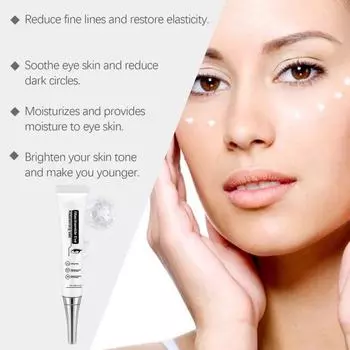 Крем-гель для кожи вокруг глаз с ниацинамидом устраняет мелкие морщины, темные круги, морщины, сыворотка для кожи вокруг глаз увлажняет