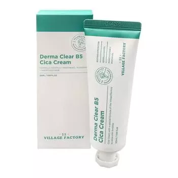 Крем гель для лица увлажняющий, питательный, для проблемной кожи VILLAGE 11 FACTORY Derma Clear B5 Cica Cream, 50 мл,