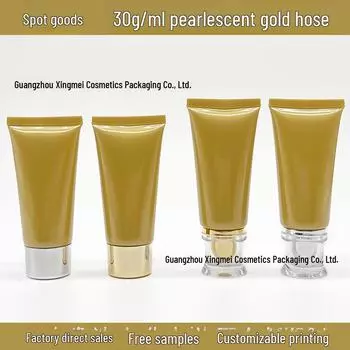 Крем-гель для рук Pearl Gold, 30 г/30 мл, китайский травяной уход за кожей в упаковке-шланге octagonal cover, 30g белый