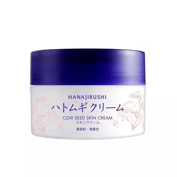 Крем Hanajirushi Coix Coix 100 г для лица и тела. Мужчины также могут использовать увлажняющий гель. Прозрачный крем для кожи. Неароматизированная ферментированная жидкость x молоко.
