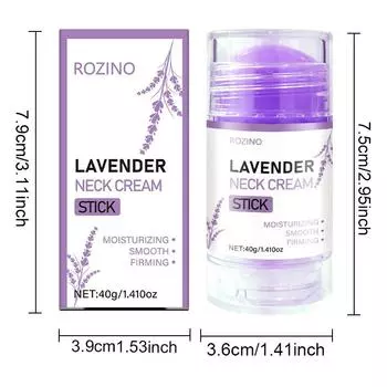 Крем-карандаш для шеи Lavender Neck Cream Stick White Neck Stripe Fine Stripe Neck Cream Tighting Neck Stripe Beauty Neck Cream 40g