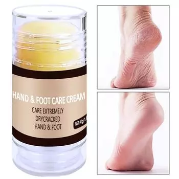 Крем-карандаш с конским маслом, крем-карандаш для рук и крем-карандаш для ног для увлажнения и сухих потрескавшихся пяток, предотвращения обморожения(40г жёлтый