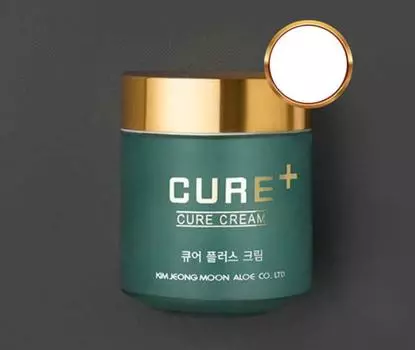 Крем Kim Jeong Moon Aloe Cure Plus Cure Cream 80 г, Увлажнение, Kbeauty, Корейская косметика, пробник