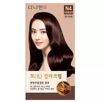 Крем-краска Danahan Mo N4 Натуральный темно-коричневый 100 г+100 г Danahan Mo N4