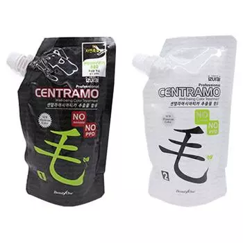 Крем-краска для покрытия Premium Centramo No. 1 краска для волос 500г + Нет. 2 окислитель 500 г, 1N натуральный темно-коричневый, 1 набор