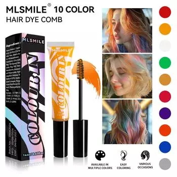 Крем-краска для волос 10 цветов, временная краска для волос, краска для волос, цвет, нетоксичный, крем для волос своими руками, одноразовая краска для волос 1#
