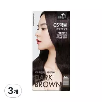 Крем-краска для волос Man with Flowers CS Ink Premium Hair Color, N3 черно-коричневый, 3 шт.