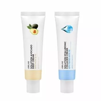 Крем Lebelage Solution Avocado Deep Cream & Hyaluronic Collagen Cream 50 мл (7 вариантов) Avocado x 1PCS