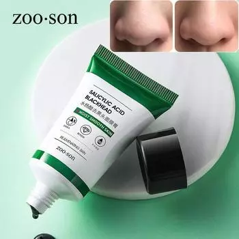 Крем-маска для носа с салициловой кислотой для удаления черных точек Очищает поры и уменьшает черные точки Мягкое нанесение Пилинг-маска 40g