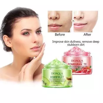 Крем-маска для сна, не смываемый гранат, киви, фрукты, улитка, успокаивающий гель, ночной крем красный