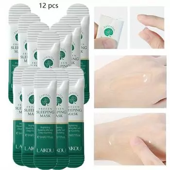 Крем-маска для сна Snow Lotus, увлажняющий увлажняющий продукт для ухода за кожей 12pcs