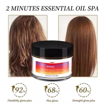 Крем-масло для ухода за волосами Batana 60 мл, питательный и плотный уход за волосами One Size чёрный