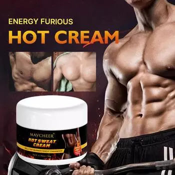 Крем MAYCHEER Hot Sweat Cream помогает потеть во время тренировок, подтягивает кожу и сохраняет подтянутую фигуру