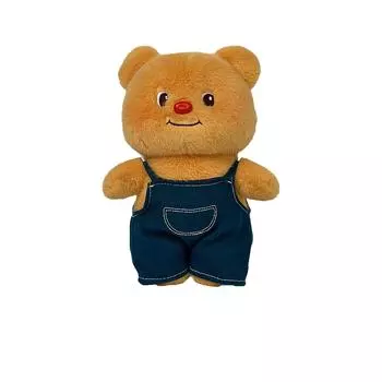 Крем-мишка, Плюшевая игрушка, Милая джинсовая куртка, Кукла. One Size оранжевый