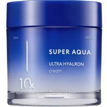 Крем Missha Super Aqua Ultra Hyalon, 70мл, 1 шт. Популярная корейская косметика