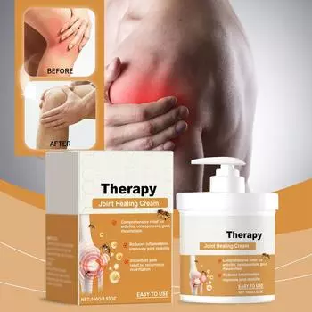 Крем от боли в суставах и мышцах стимулирует ткани суставов, уменьшая боль в суставах и обеспечивая комфорт. оранжевый