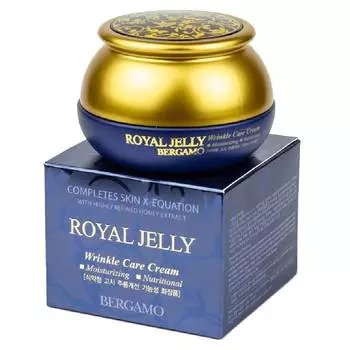 Крем от морщин Bergamo Moselle Royal Jelly 50г / Увлажнение, разглаживание морщин, корейская косметика
