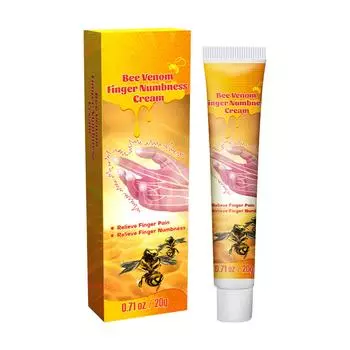 Крем от онемения пальцев Plaster Bee снимает онемение и дискомфорт в дистальных суставах белый