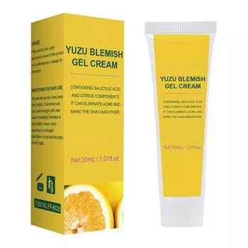 Крем от прыщей, разглаживающий крем для кожи, для устранения следов от прыщей, гель от прыщей с помело, 30 мл One Size жёлтый