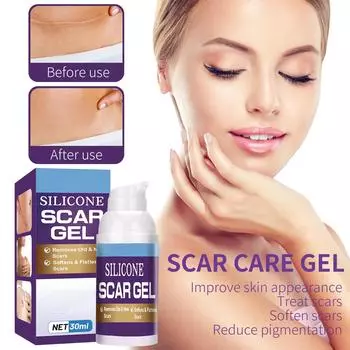 Крем от шрамов, ожогов, ошпаривания, беременности, шишек и гель для ухода, мягко осветляет фиолетовый