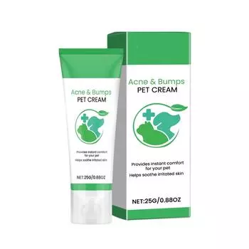 Крем от угревой сыпи у домашних животныхКрем для ухода за домашними животнымиКрем от угревой сыпиПомогает избавиться от угрей и прыщей на коже домашних животных. One Size