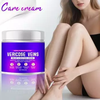 Крем от варикозного расширения вен, варикозное расширение вен и сосудистые звездочки на ногах, улучшение кровообращения, быстродействующий крем для облегчения состояния One Size фиолетовый