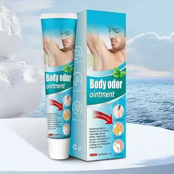 Крем от запаха подмышек , Растительный запах тела , Долговечный 20г One Size