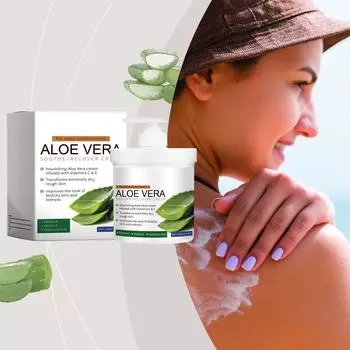 Крем после загара с алоэ питает и увлажняет кожу. Универсальный увлажняющий крем после загара