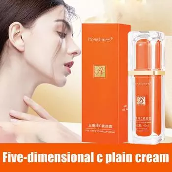 Крем-праймер Five Vitamin C Brightening Cream Primer Brightening Natural Makeup Skin Moisturizer Crea E4F8 white-40ml