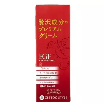Крем премиум-класса Nippon Zetoc Recept Skin 60 г (Старение, Эластичность, Блеск, Морщины, Обвисание)